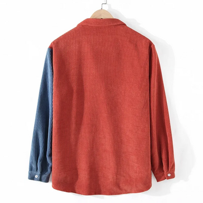 FITZGERALD - MIXED CORDUROY BUTTON-UP SHIRT