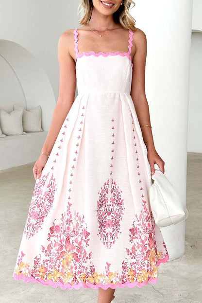 ARETE - FLORAL BLOOM BACKLESS DRESS