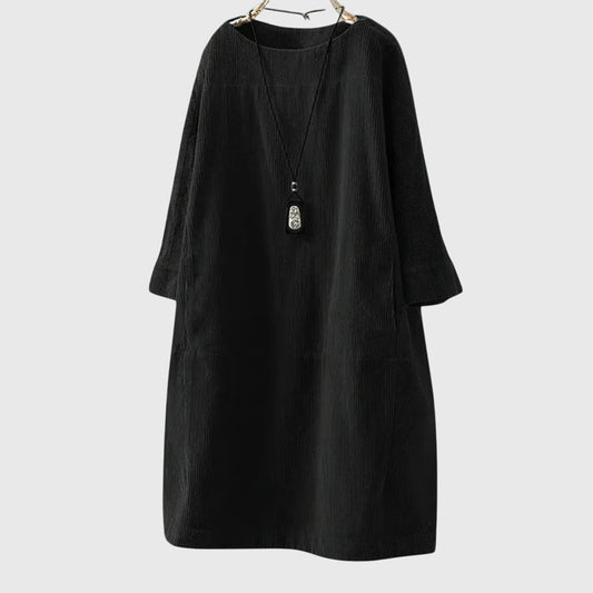 Grace | Relaxed Corduroy Midi Dress