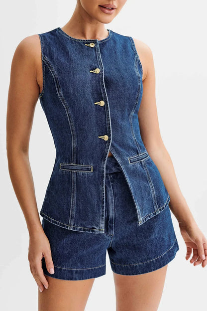 ASTER - MODERN DENIM TWO-PIECE SET