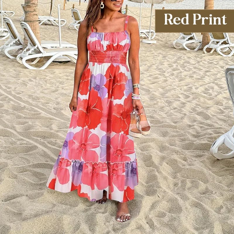 MONROE - ELEGANT FLORAL MAXI CAMI DRESS
