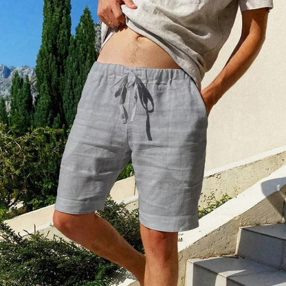 GILFORD - BREATHABLE COTTON LINEN SHORTS