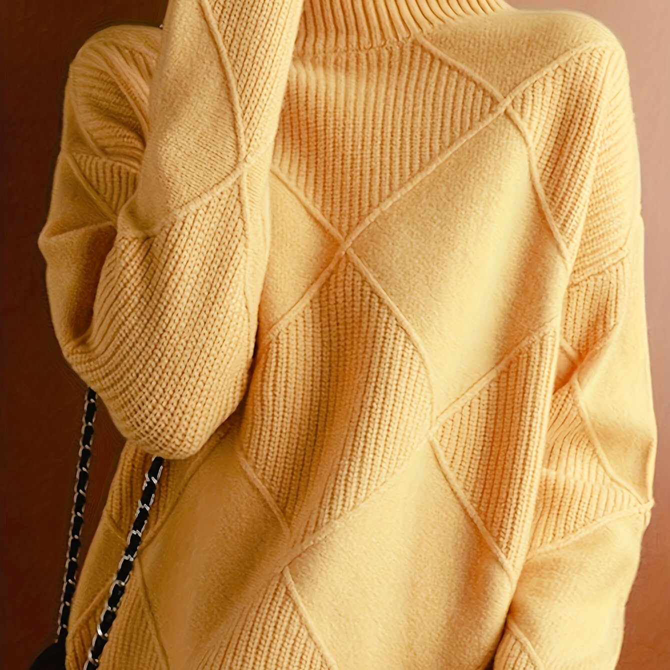 Jessie | Knitted Sweater with High Collar