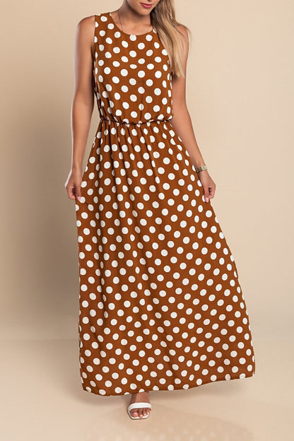 Amber | Long Dot Dress