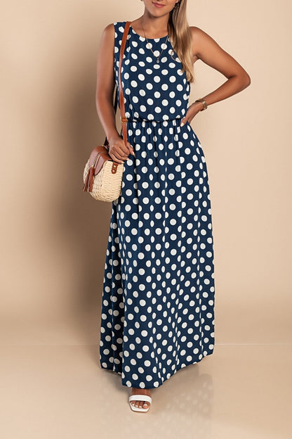 Amber | Long Dot Dress