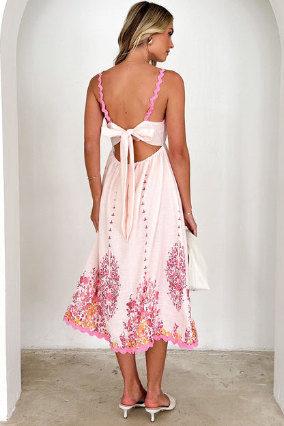 ARETE - FLORAL BLOOM BACKLESS DRESS