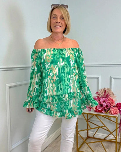 BRITNEY - CASUAL LUXE GLAM BLOUSE