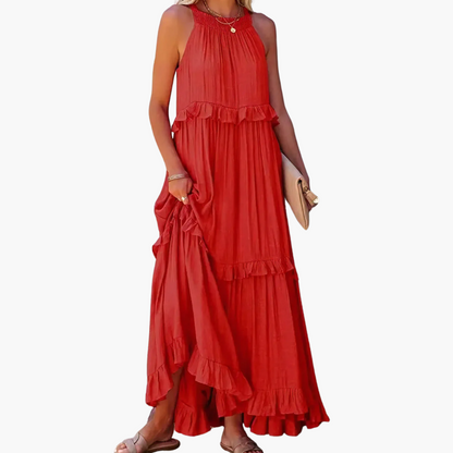 DIVINA - LIGHT RUFFLE STYLE DRESS