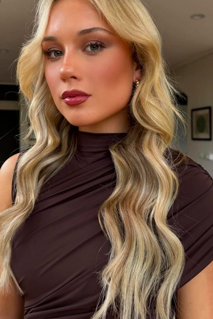 JAYLEEN - SCULPTED HIGH SLIT DRESS