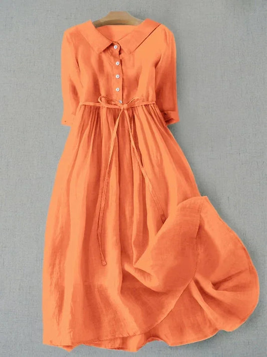 NAV - MINIMALIST COTTON STATEMENT DRESS