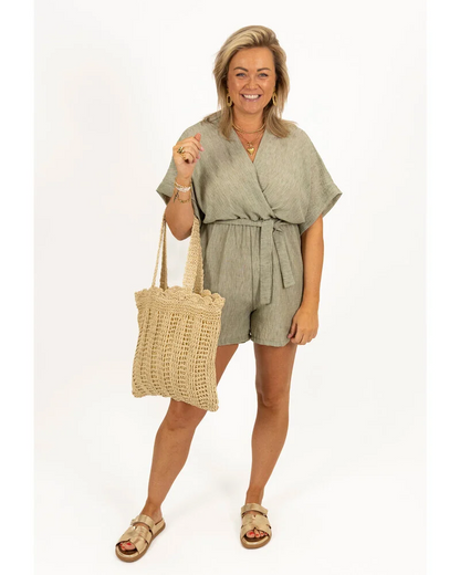 CHARICE - SUMMER ESCAPE LINEN ROMPER
