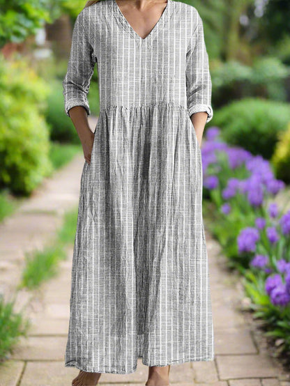 DHAYEN - WEEKEND STRIPE DRESS