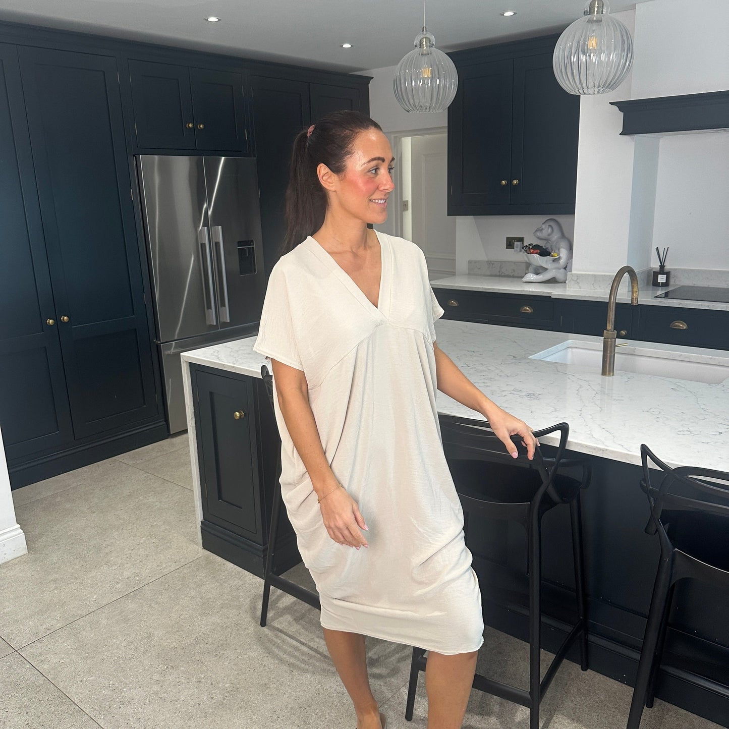 TANYA - V-NECK MAXI DRESS