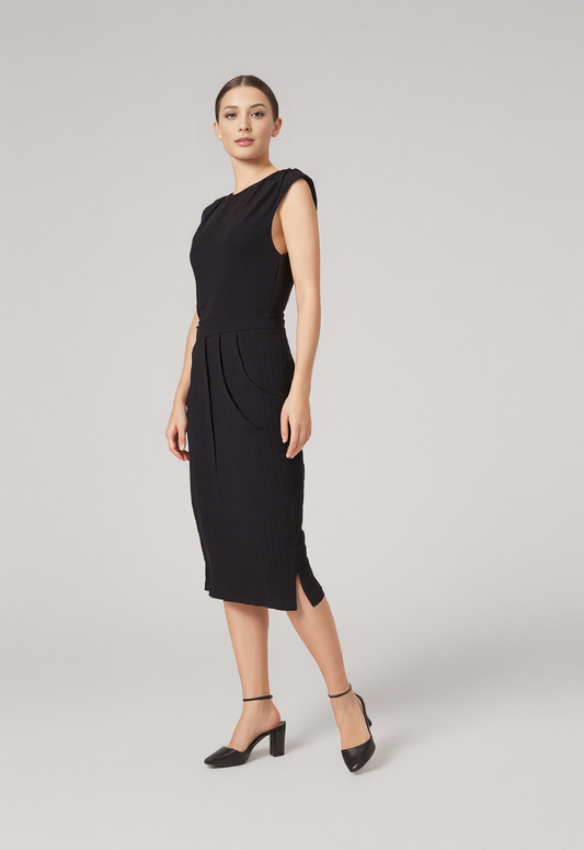 ANDRESSA - ASYMMETRICAL ELEGANCE DRESS