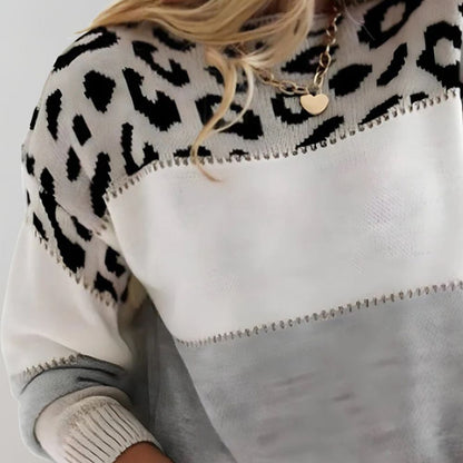 KARMI - LEOPARD LOOK LOUNGE SWEATER