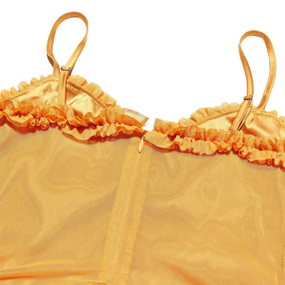 MILAINE - RUFFLE FRONT AND SILHOUETTE DRESS