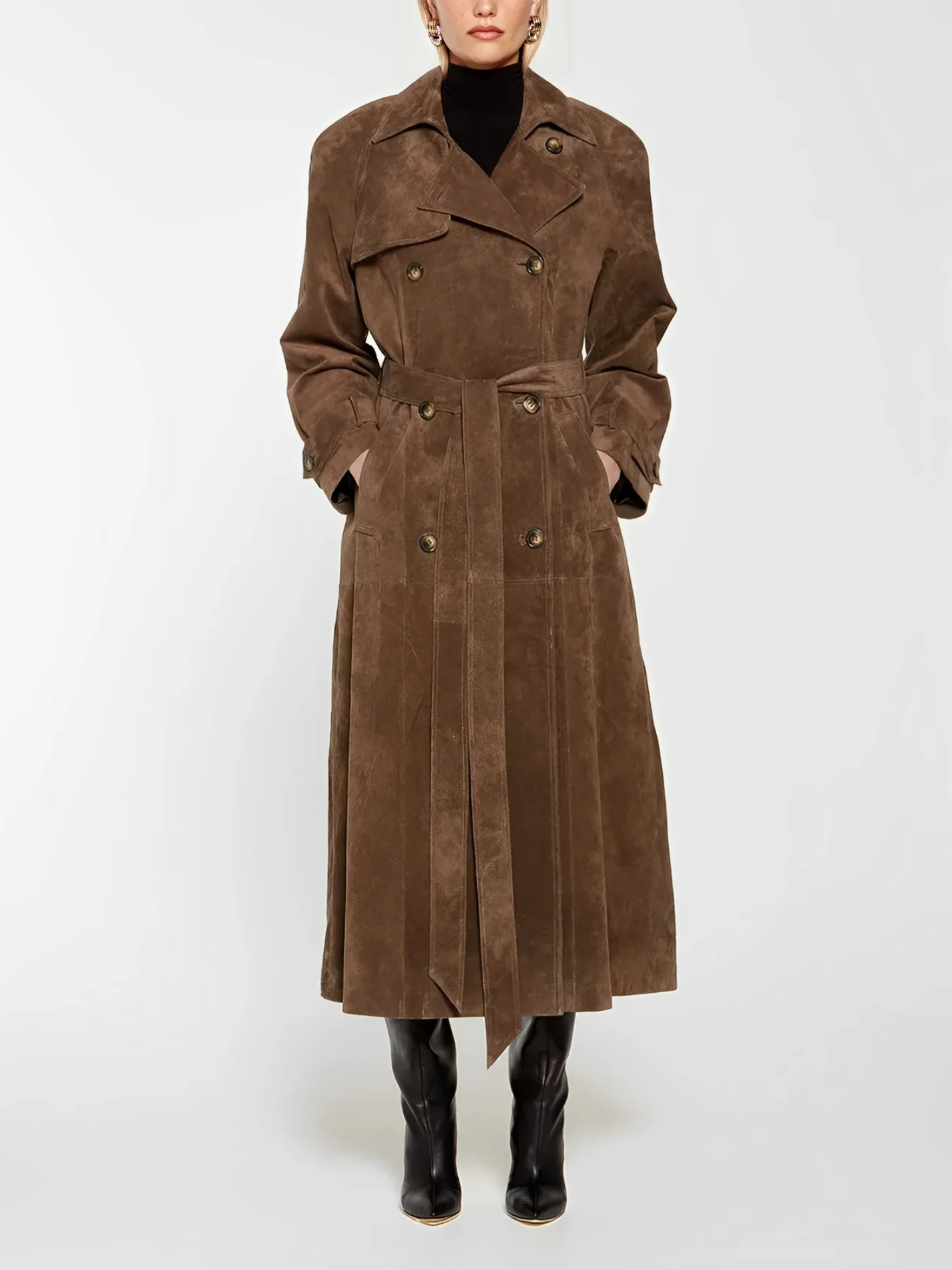 LAARNIE -  EVERCLASSIC SUEDE COLLECTION COAT