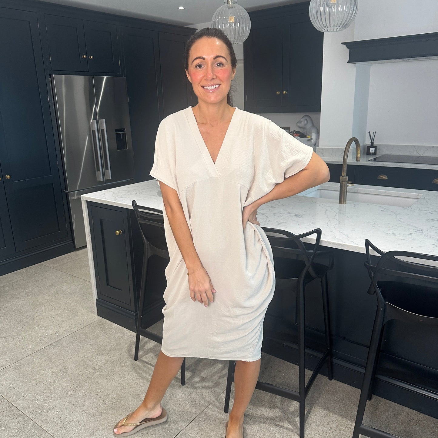 TANYA - V-NECK MAXI DRESS