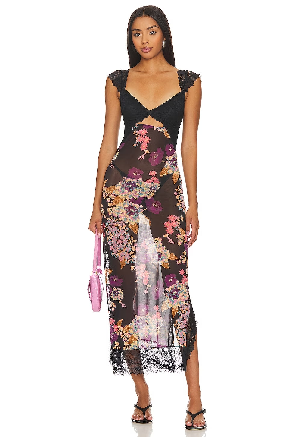 BERNICE - STUNNING FLORAL MAXI SLIP DRESS