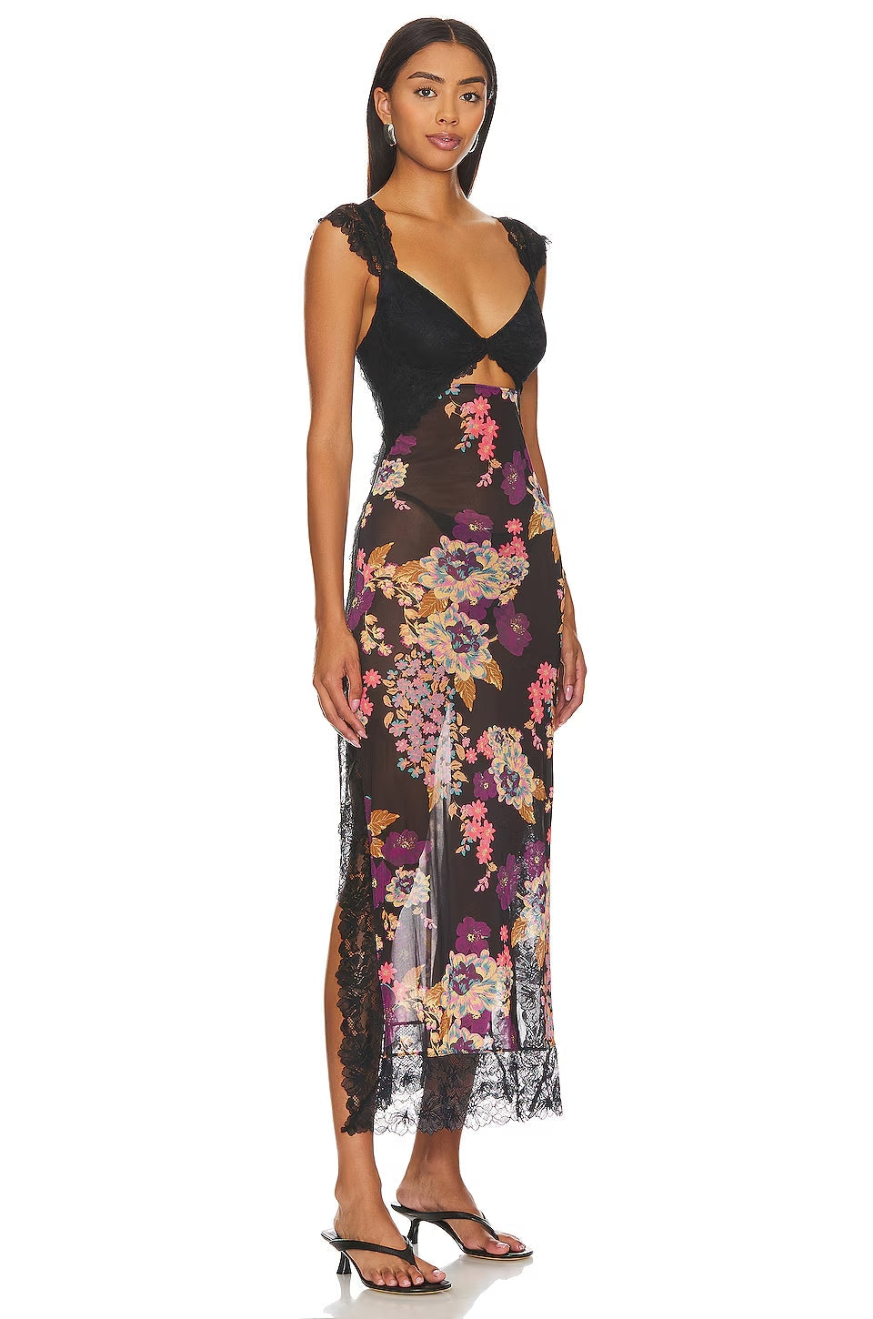 BERNICE - STUNNING FLORAL MAXI SLIP DRESS
