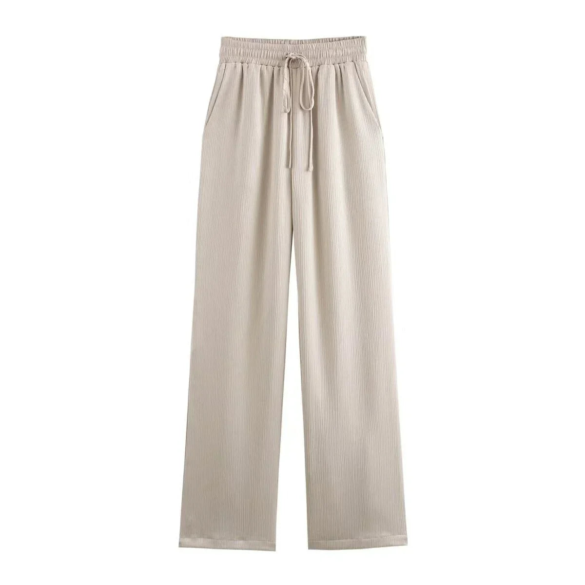 JOAN -  CHIC WRINKLE EFFECT STRAIGHT TROUSERS