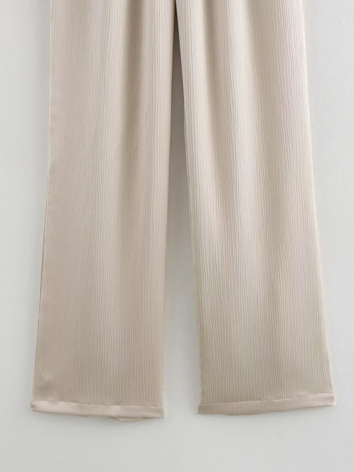 JOAN -  CHIC WRINKLE EFFECT STRAIGHT TROUSERS