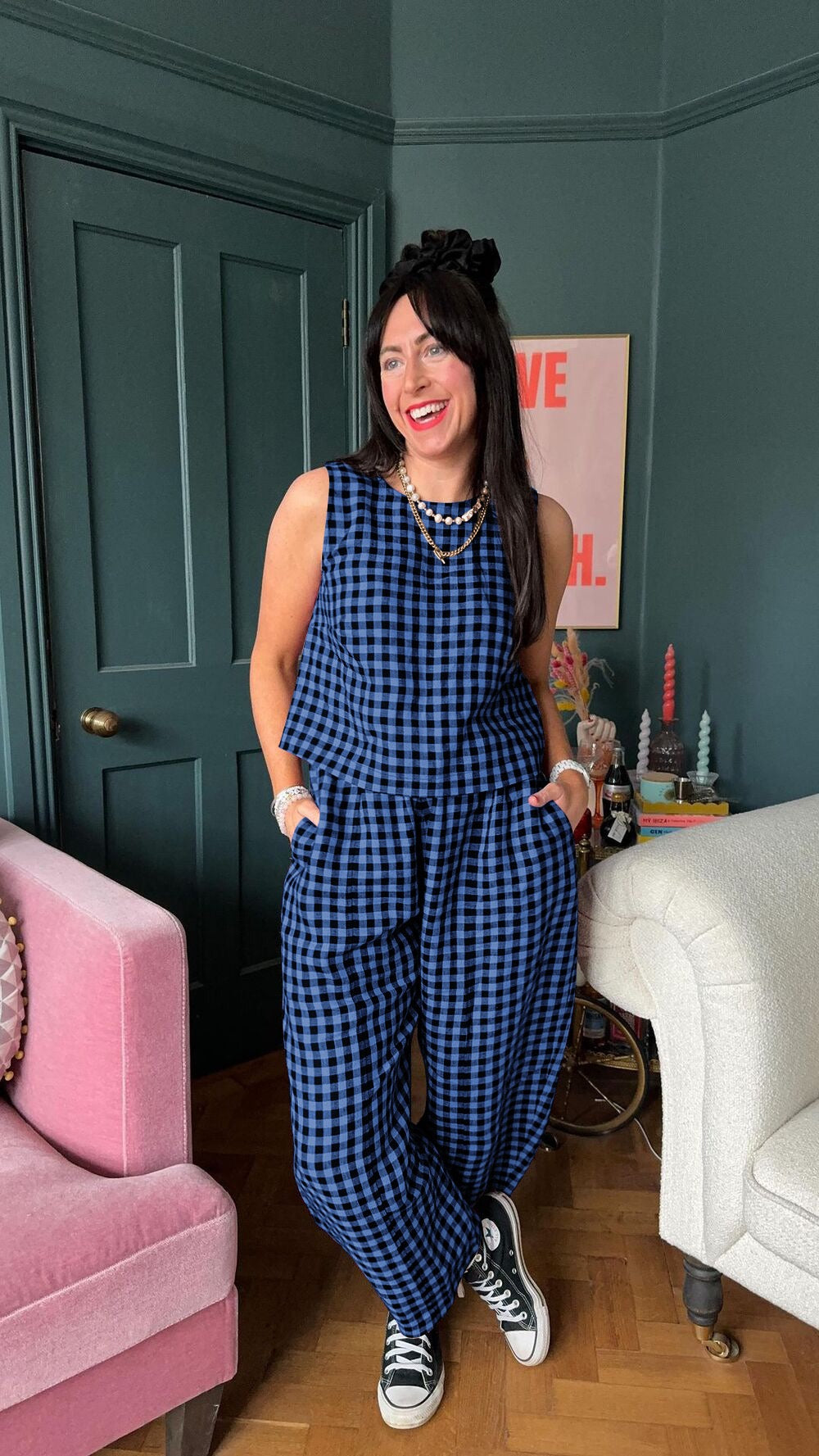 JESHA - CLASSIC CHARM PLAID SET