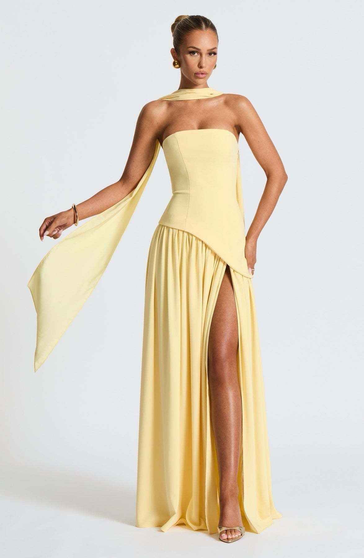 SUNSET ELEGANCE GOLDEN HOUR DRESS