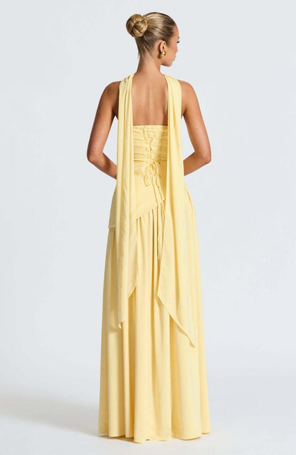 SUNSET ELEGANCE GOLDEN HOUR DRESS