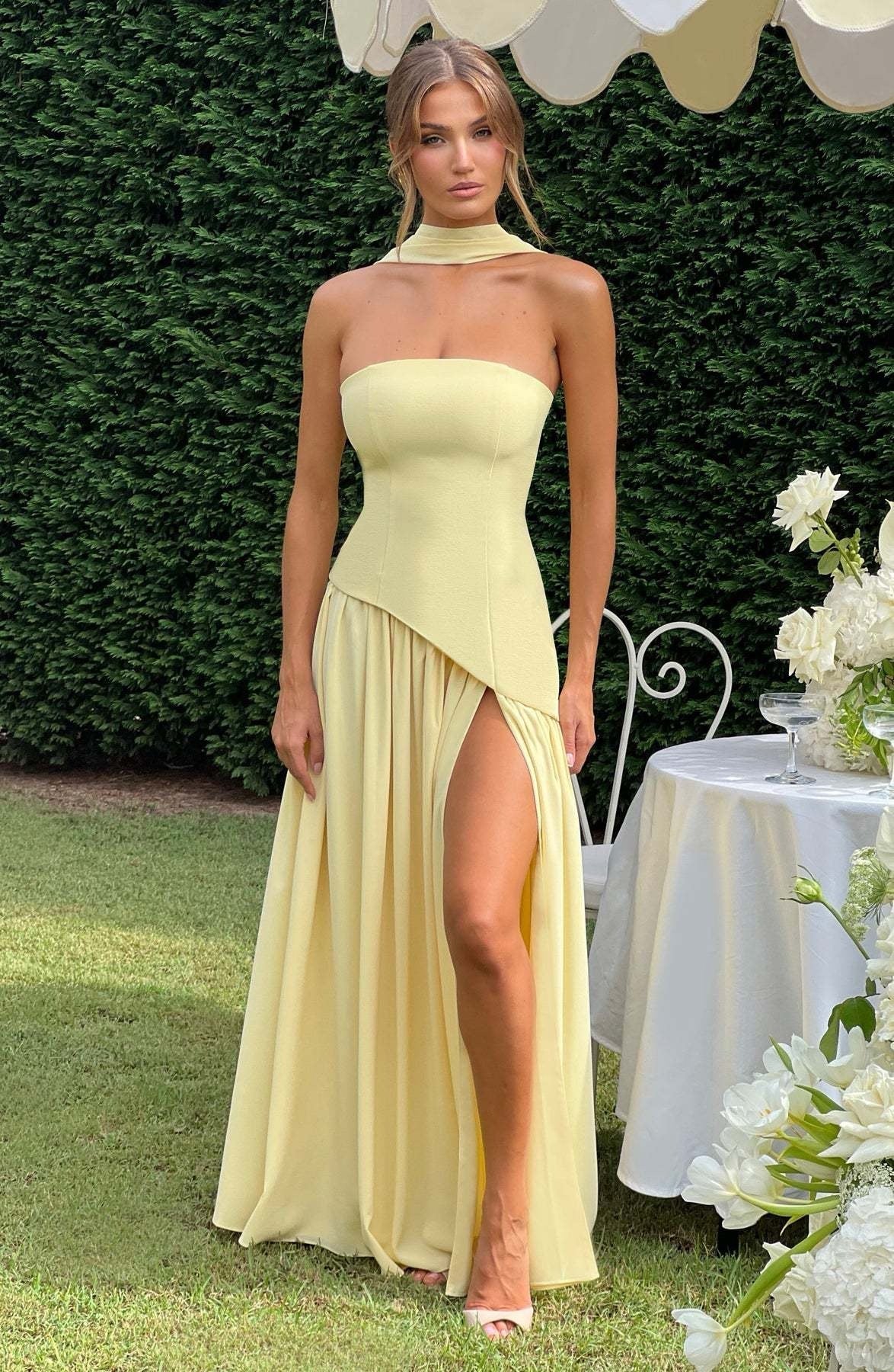 SUNSET ELEGANCE GOLDEN HOUR DRESS