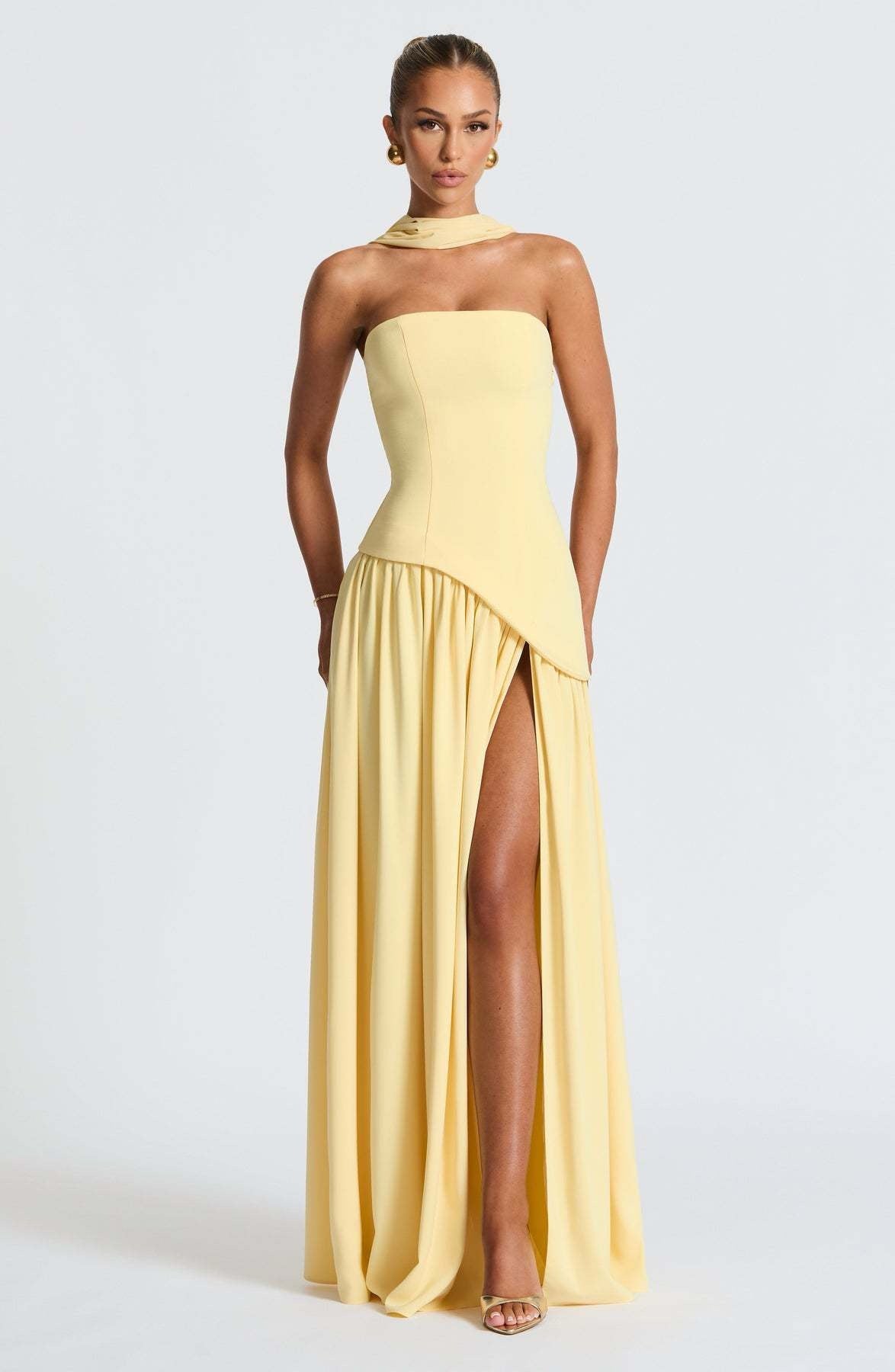 SUNSET ELEGANCE GOLDEN HOUR DRESS