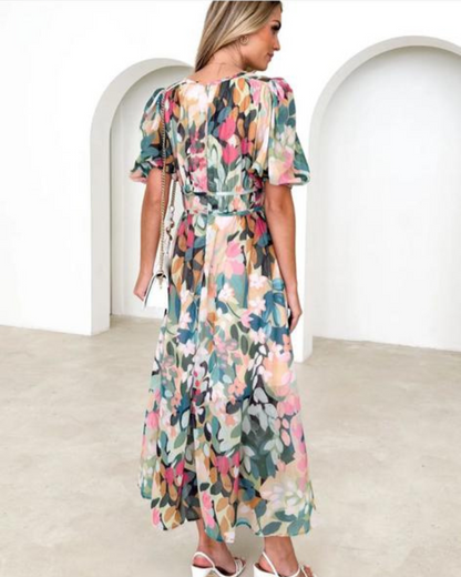 JASHMINE - FLORAL MID LENGTH DRESS