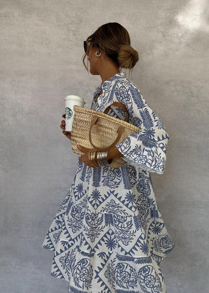 ROCELA - EYE-CATCHING PATTERN DRESS