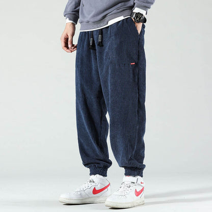 JUDD -  STREAMLINED CORDUROY TRACK PANTS