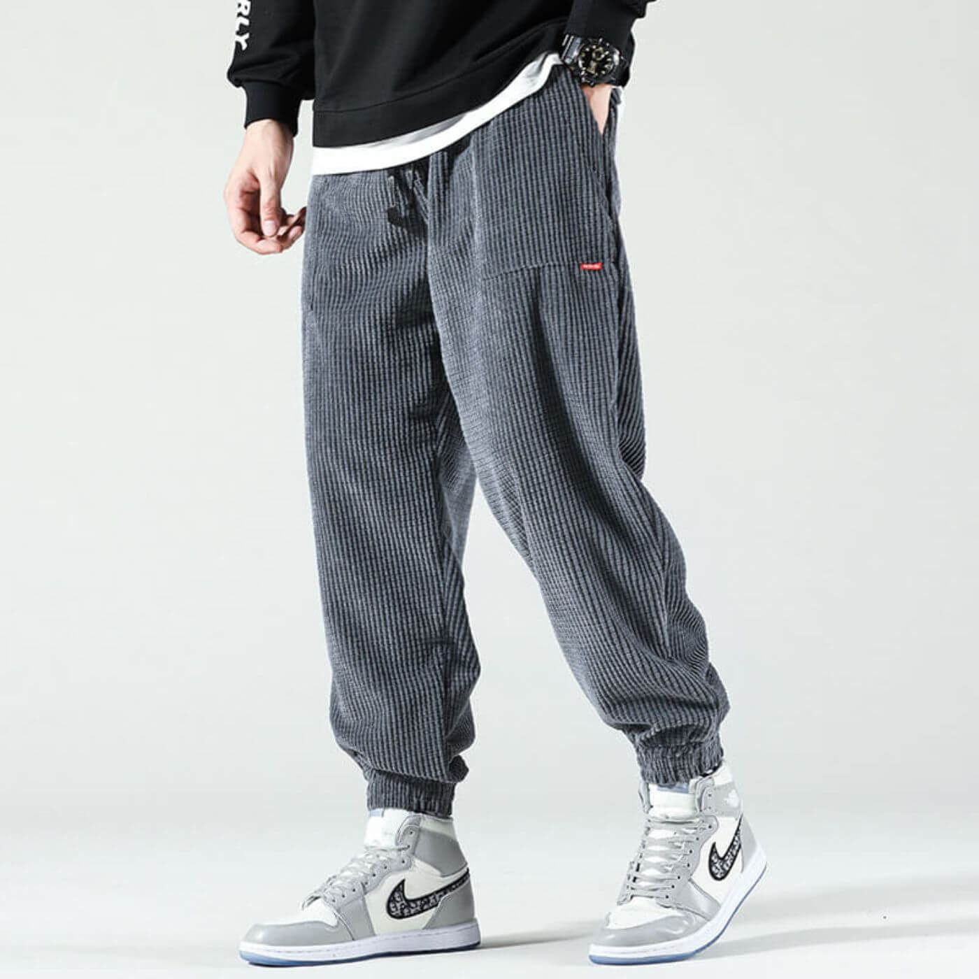 JUDD -  STREAMLINED CORDUROY TRACK PANTS