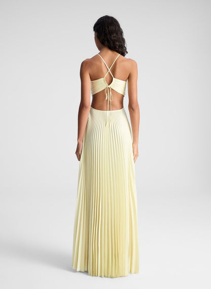 ARGANIESZKA - SUMMER HALTER MAXI DRESS
