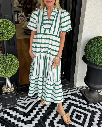 EMERY - STRIPED RELAXED MIDI DRESS