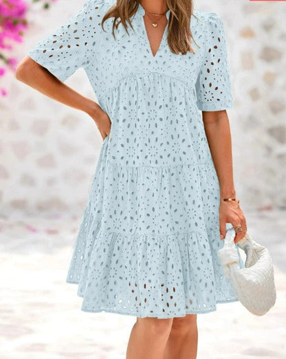 HELFER - CHIC OPEN-BACK MINI DRESS