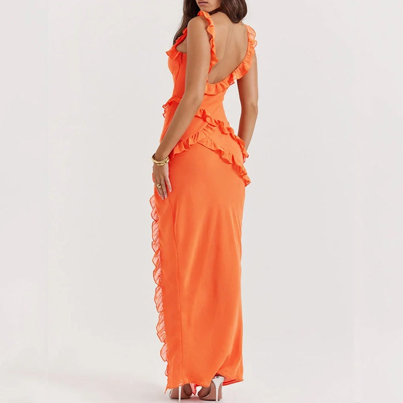 VIVIAN - ELEGANT DRESS WITH RUFFLES