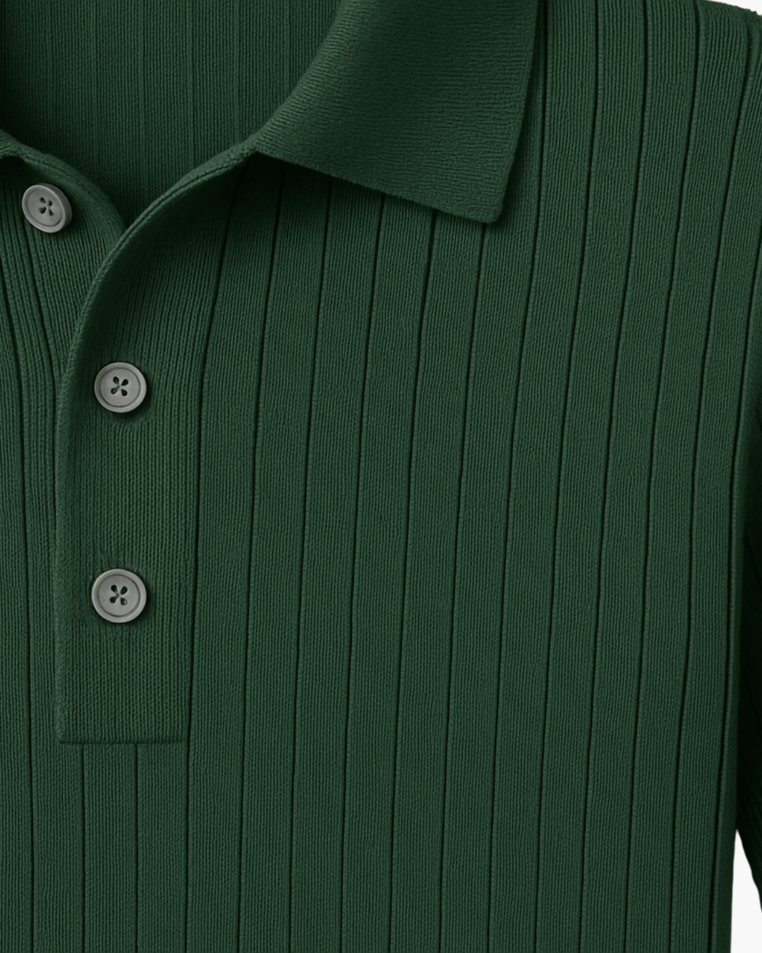 DEVIN - BREATHABLE KNIT POLO SHIRT