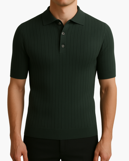 DEVIN - BREATHABLE KNIT POLO SHIRT