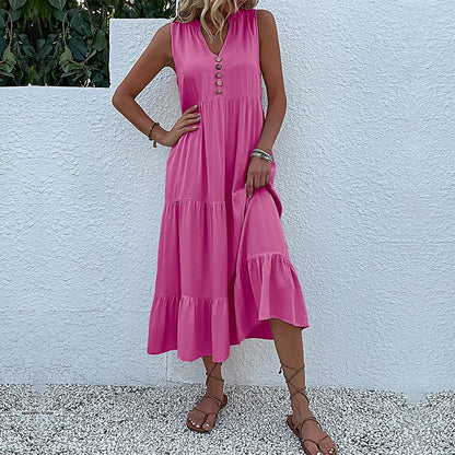 HOLLAND - BREEZY ELEGANT MAXI FLOW DRESS