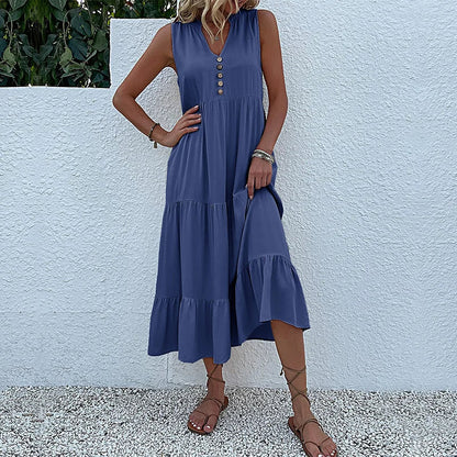 HOLLAND - BREEZY ELEGANT MAXI FLOW DRESS