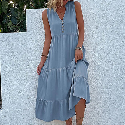 HOLLAND - BREEZY ELEGANT MAXI FLOW DRESS