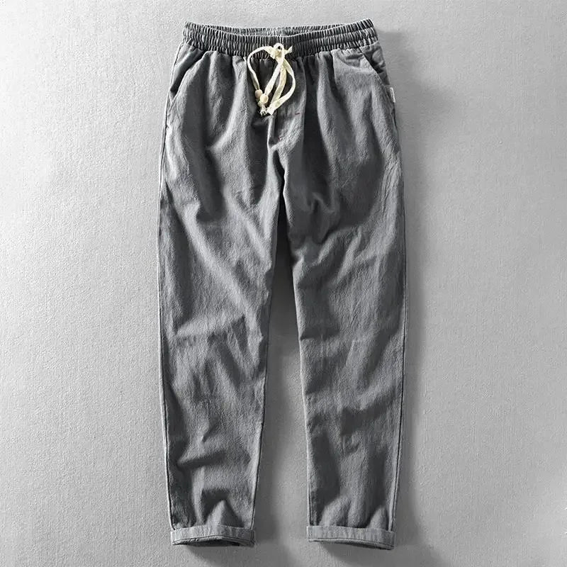 CORDY - RELAXED LINEN PANTS WITH DRAWSTRING