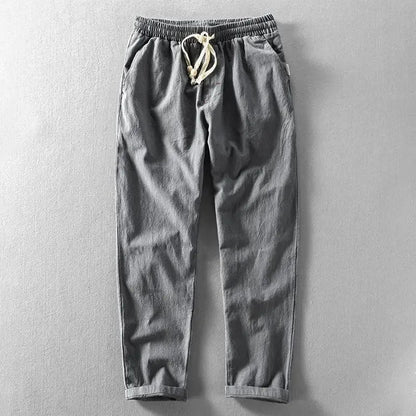 CORDY - RELAXED LINEN PANTS WITH DRAWSTRING