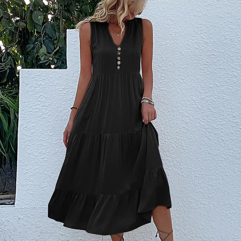 HOLLAND - BREEZY ELEGANT MAXI FLOW DRESS