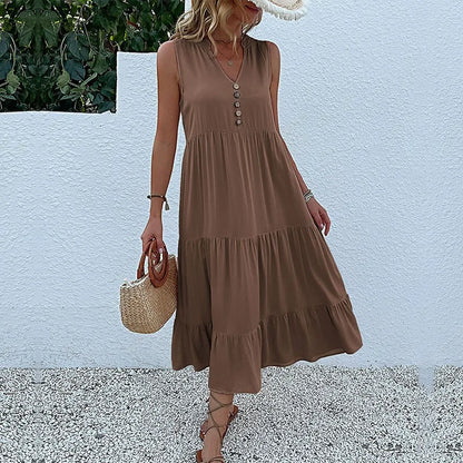 HOLLAND - BREEZY ELEGANT MAXI FLOW DRESS
