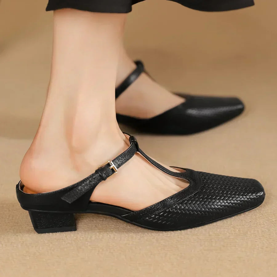 ANN - RENA LEATHER SANDALS