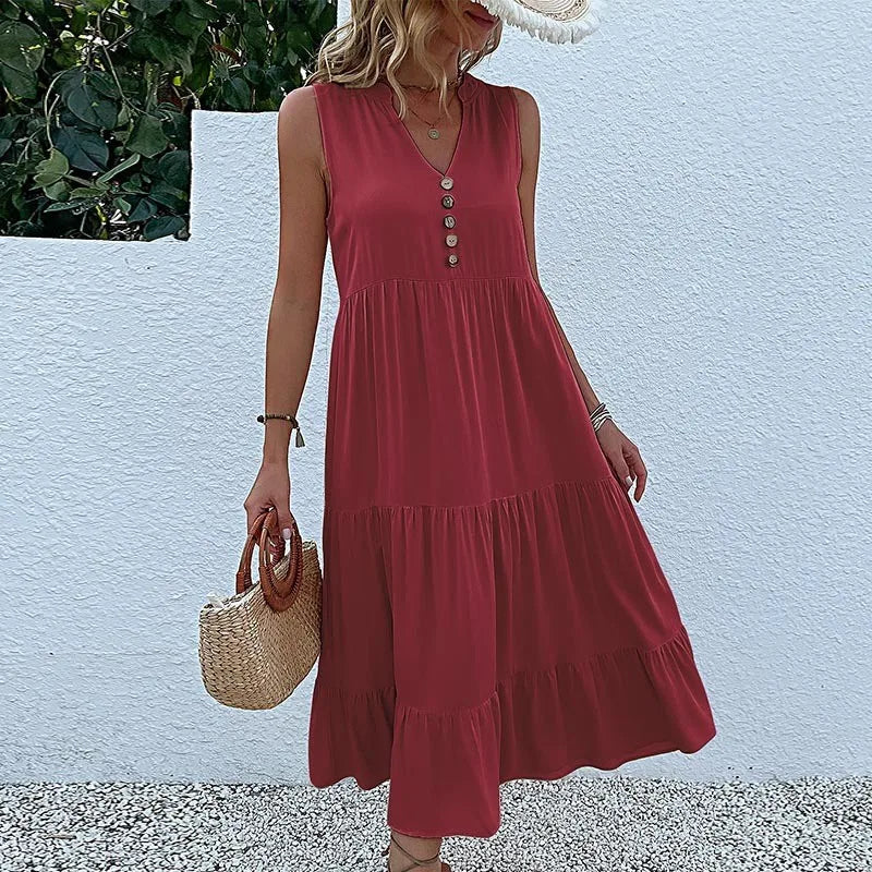 HOLLAND - BREEZY ELEGANT MAXI FLOW DRESS